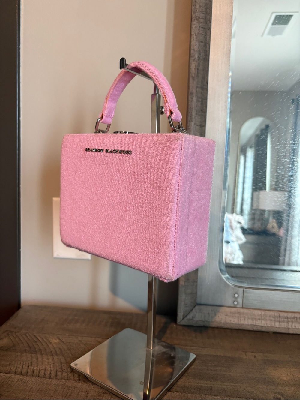 Brandon Blackwood Pink Box Tote
